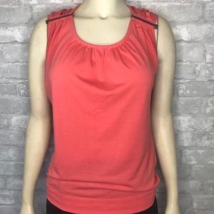 Calvin Klein Peach Top w/Metal Accents